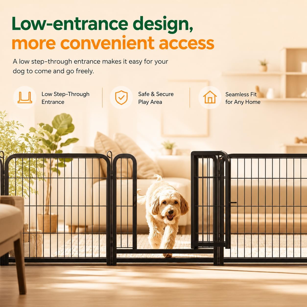 Yaheetech 16-Panel Outdoor Dog Playpen - Perfect for Indoor, Yard, and RV Adventures