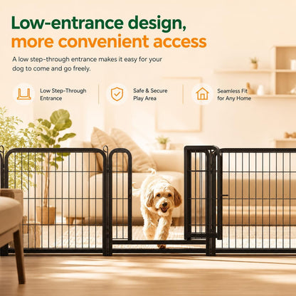 Yaheetech 16-Panel Outdoor Dog Playpen - Perfect for Indoor, Yard, and RV Adventures