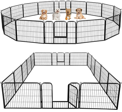 Yaheetech 16-Panel Outdoor Dog Playpen - Perfect for Indoor, Yard, and RV Adventures